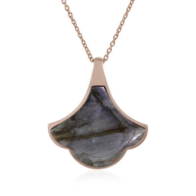 Purple Maniry Labradorite Silver Necklace (KM by Juwelo)