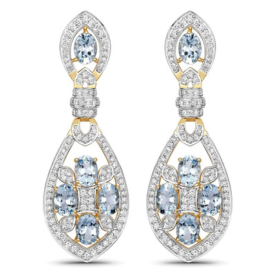 14K Aquamarine Gold Earrings (SUHANA)