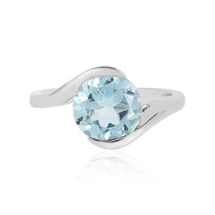 Sky Blue Topaz Silver Ring