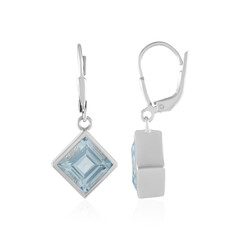 Sky Blue Topaz Silver Earrings