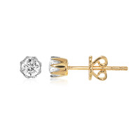 18K IF (D) Diamond Gold Earrings