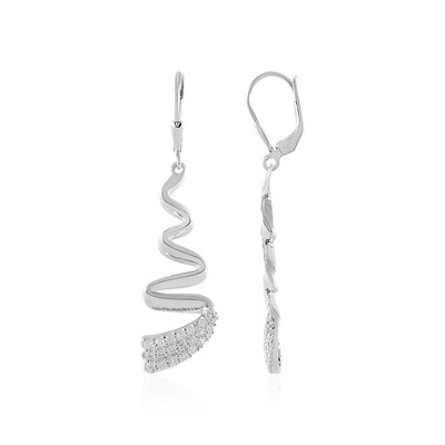 Zircon Silver Earrings (MONOSONO COLLECTION)