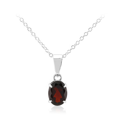 Garnet Silver Necklace