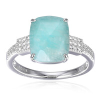 Amazonite Silver Ring