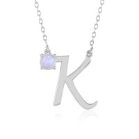 Rainbow Moonstone Silver Necklace