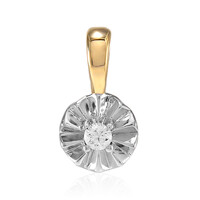 SI2 (G) Diamond Silver Pendant