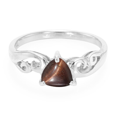 Red Tiger´s Eye Silver Ring
