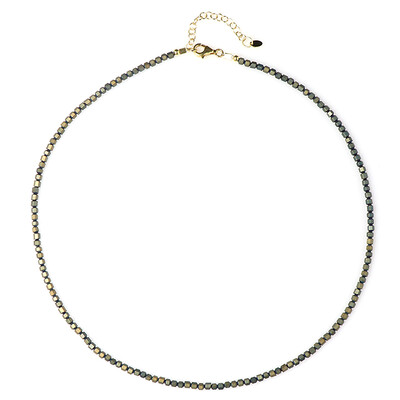 Mystic Green Hematite Silver Necklace