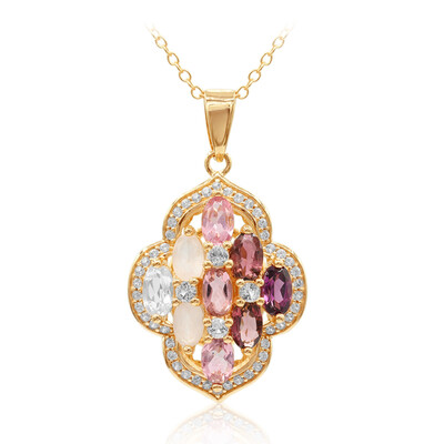 Rhodolite Silver Necklace