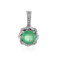 Ethiopian Emerald Silver Pendant