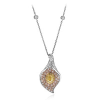 14K SI2 Yellow Diamond Gold Necklace (CIRARI)