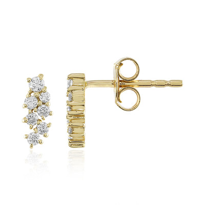 9K Flawless (F) Diamond Gold Earrings (LUCENT DIAMONDS)