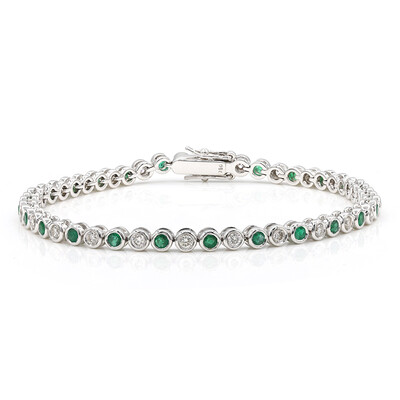 18K AAA Zambian Emerald Gold Bracelet (Estée Collection)
