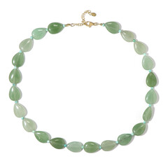 Green Aventurine Silver Necklace