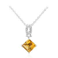 Citrine Silver Necklace