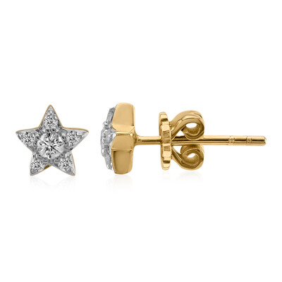 9K SI1 (G) Diamond Gold Earrings (Annette)