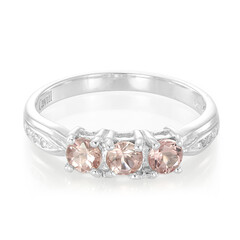 Red Apatite Silver Ring