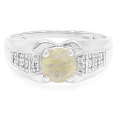 Rutile Quartz Silver Ring
