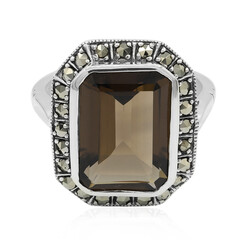 Smoky Quartz Silver Ring
