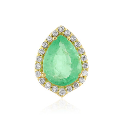 18K Ethiopian Emerald Gold Pendant (AMAYANI)