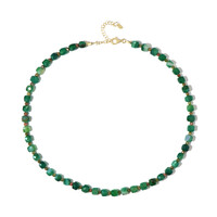 Green Agate Silver Necklace