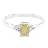 Moon Sunstone Silver Ring