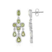 Peridot Silver Earrings