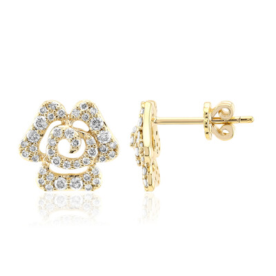 9K SI1 (G) Diamond Gold Earrings (Annette)