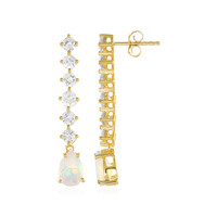 Welo Opal Silver Earrings