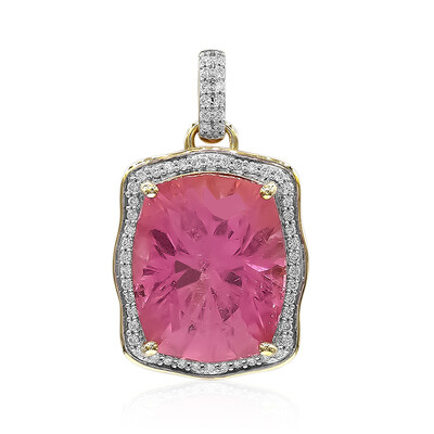 18K Californian Pink Tourmaline Gold Pendant (Amanda Adkins)