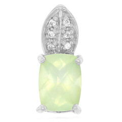 Prehnite Silver Pendant