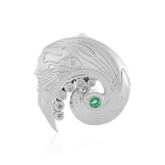 Ethiopian Emerald Silver Pendant