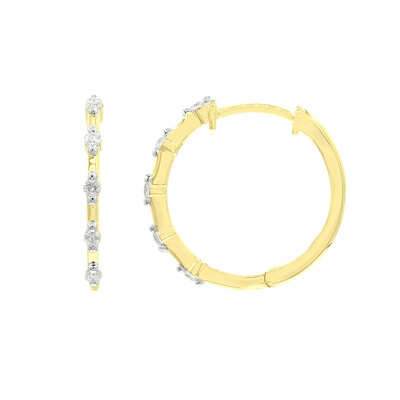 9K SI2 (G) Diamond Gold Earrings (Annette)