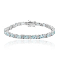 Sky Blue Topaz Silver Bracelet
