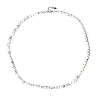 Howlite Silver Necklace