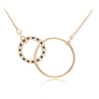 Black Spinel Silver Necklace