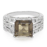 Smoky Quartz Silver Ring