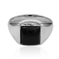 Black Onyx Silver Ring