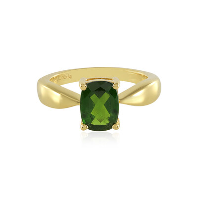 Russian Diopside Silver Ring