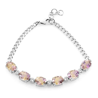Ametrine Silver Bracelet