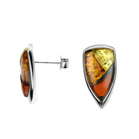 Baltic Amber Silver Earrings