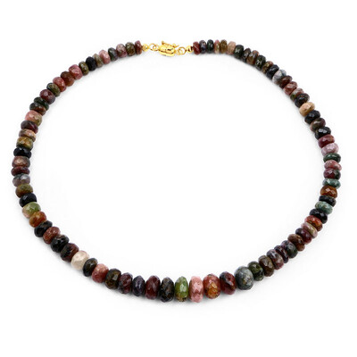 Fancy Tourmaline Silver Necklace