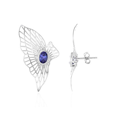 9K AAA Tanzanite Gold Earrings (Ornaments by de Melo)