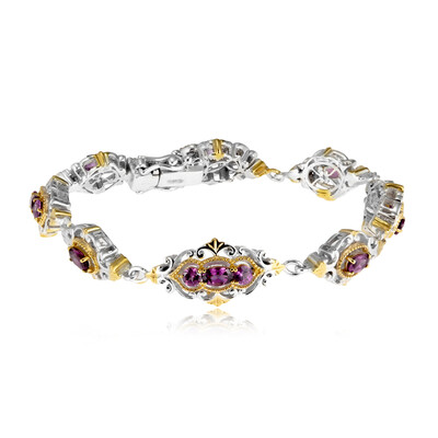 Colour Change Purple Garnet Silver Bracelet (Gems en Vogue)