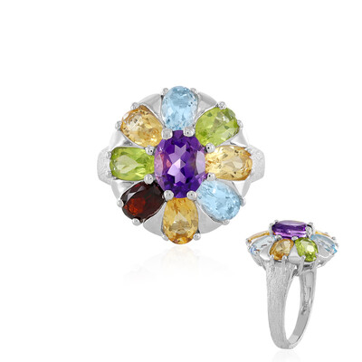 Zambian Amethyst Silver Ring