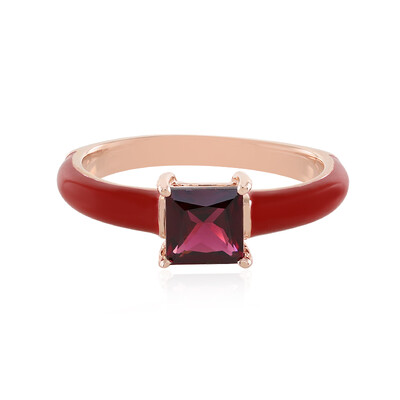 Raspberry Rhodolite Silver Ring