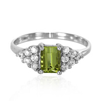 Cuprian Tourmaline Silver Ring