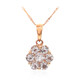 10K AAA Morganite Gold Necklace