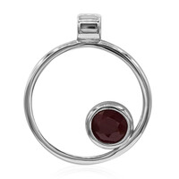 Ruby Silver Pendant
