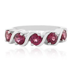 Rhodolite Silver Ring